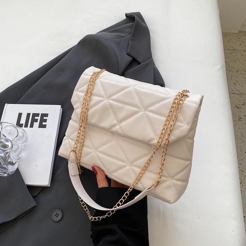 Stylish Korean Design Small Square Bag Pu Leather Casual Shoulder Bag