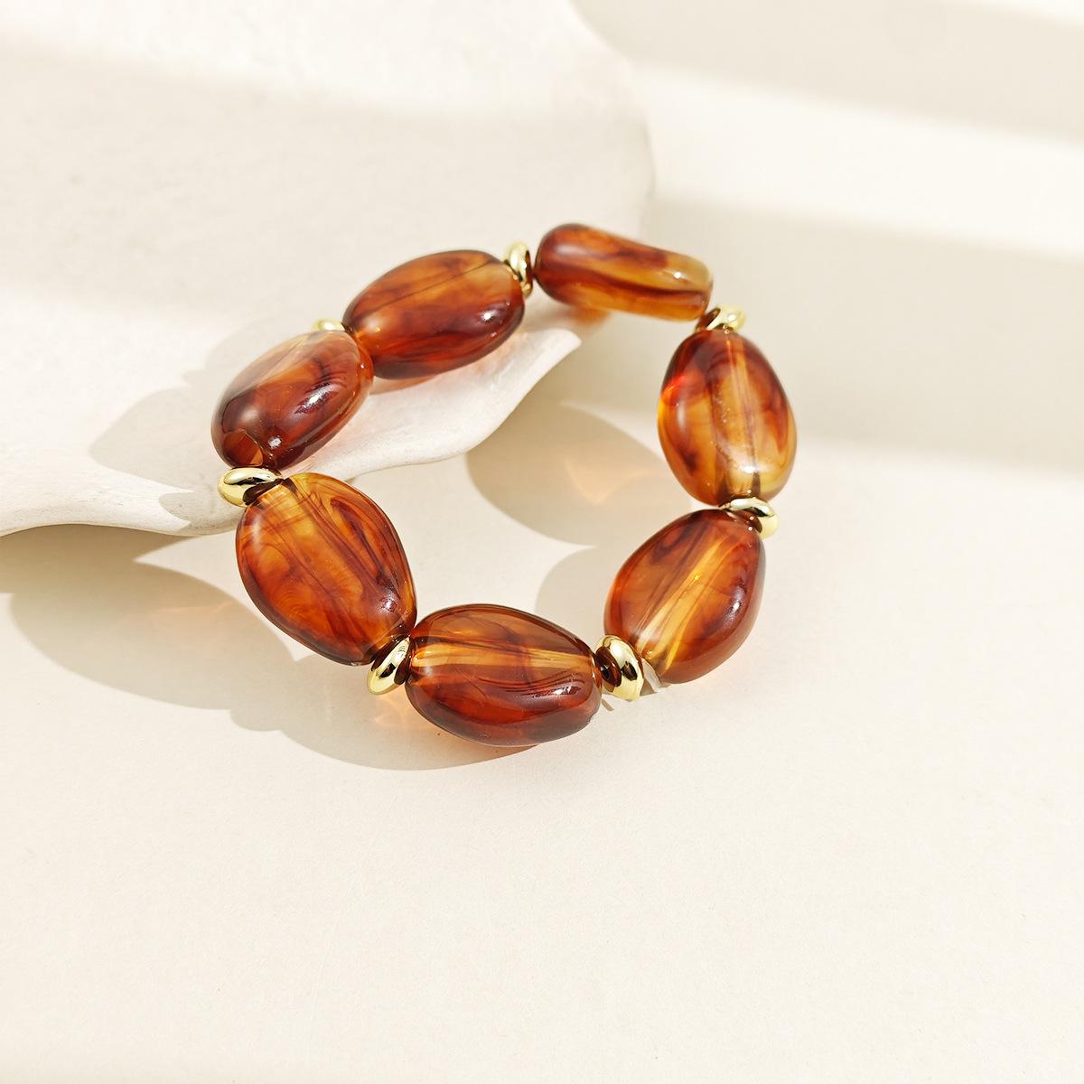 Ретро Неправильный Овальный Браслет Личность Преувеличенный Нишевый Высококлассный Мода Темперамент Украшения Женские