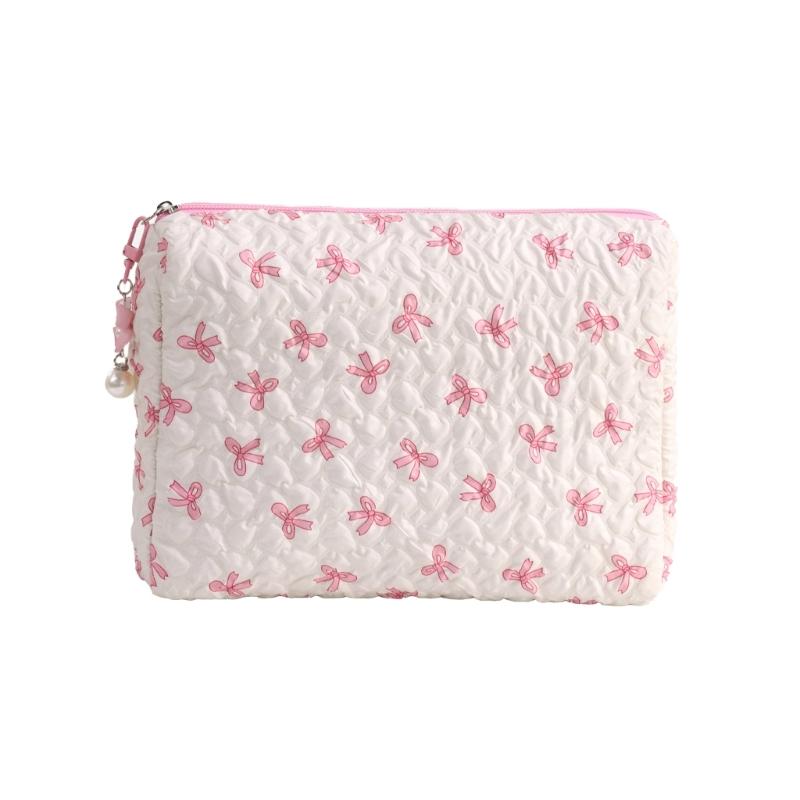 Cosmetic Bag Large Capacity Toiletry Bag Aesthetic Cosmetic Organizers Bows Makeup Bag Skincare Organisers for Women