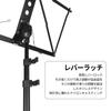 Music Stand Aluminum Alloy Folding Music Stand Universal Size For Adults and Children Soft Bag Included [Portable & Lightweight] (Black)