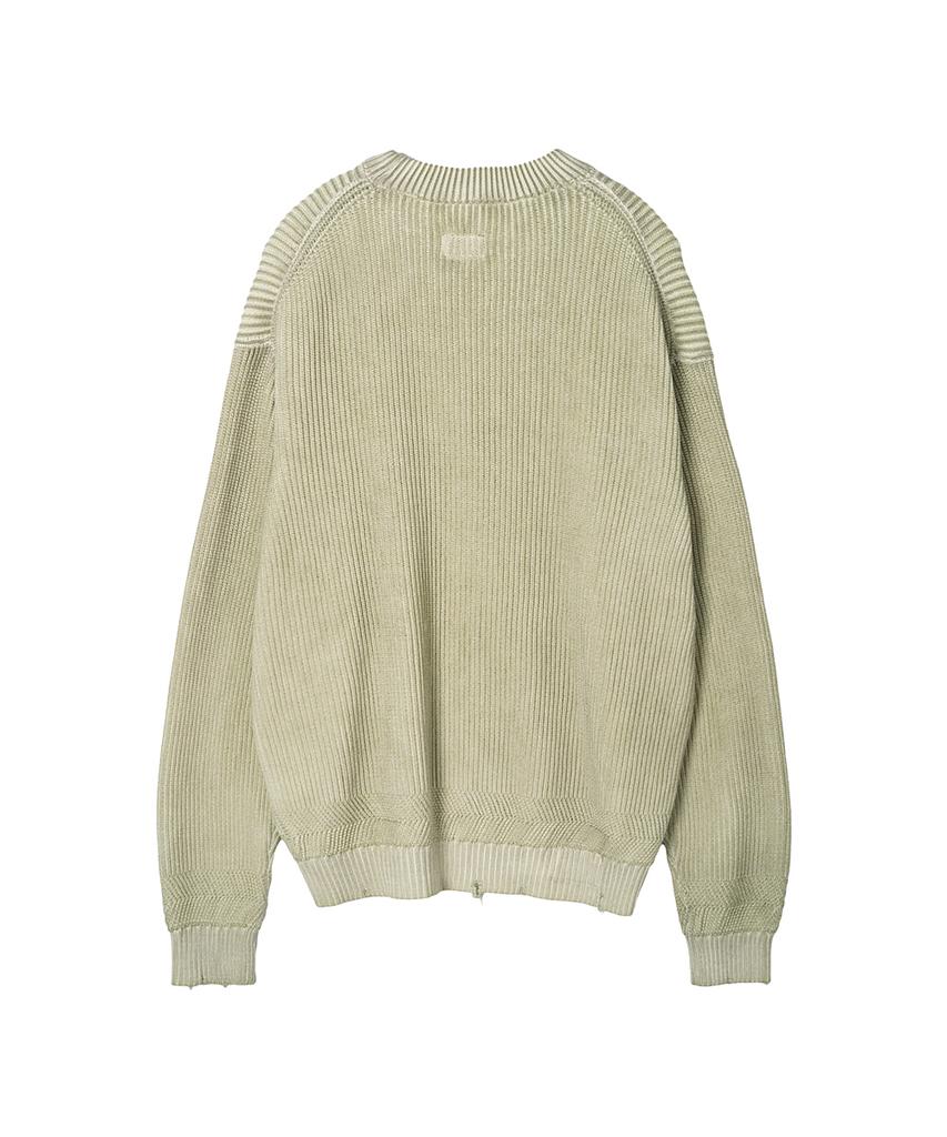 Leopeusaideu Dyed Sweater Dusty Yellow