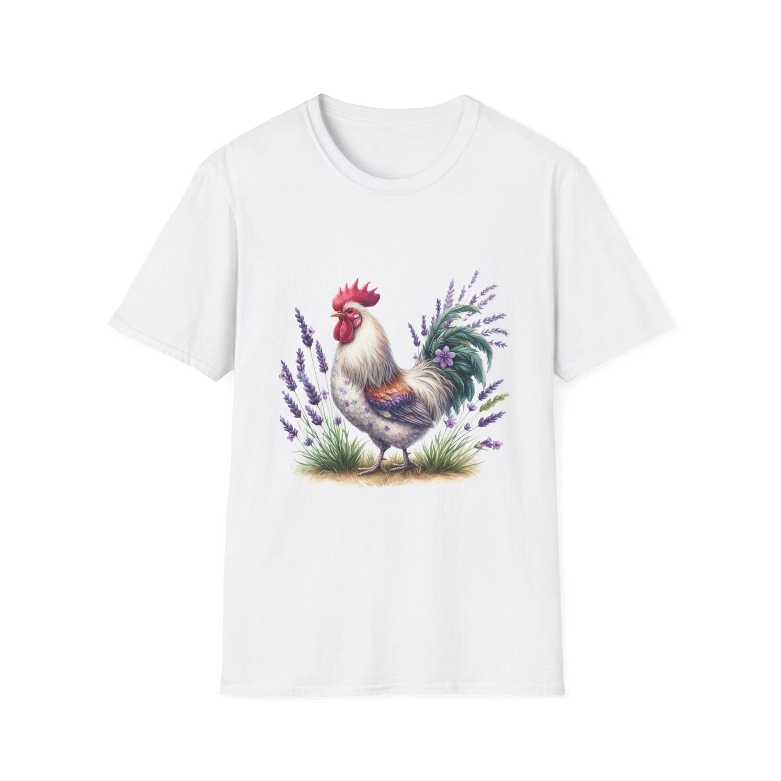 Charming Rooster T-Shirt, Country Vibe Tee, Farmhouse Style Top, Gift for Animal 3XL