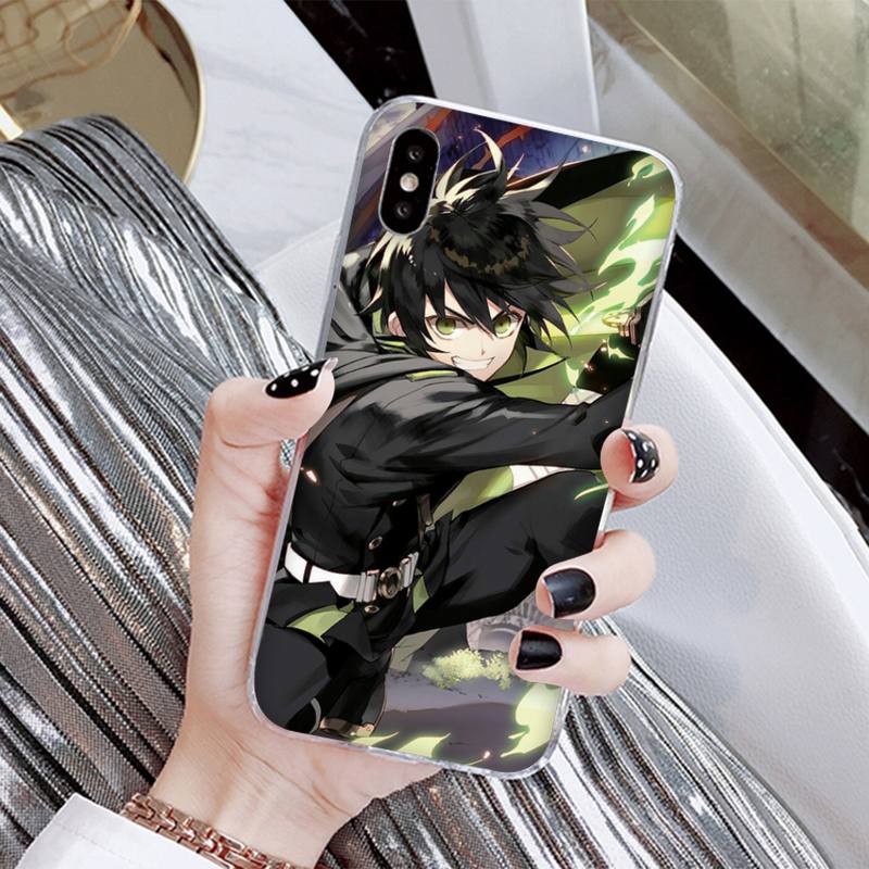 Anime Owari No Seraph Of The End Phone Case for Iphone 13 8 7 6 6S Plus X 5S SE 2020 XR 11 12 Mini Pro XS MAX