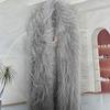 Extra-long Faux Fur Scarf - Winter Fashion Tassel Shawl Warm Stylish and Versatile Women's Scarf