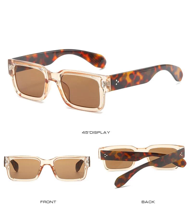 Neue Rechteckige Sonnenbrille Damen Herren Luxusmarke Designer Lässige Sonnenbrille Weiblich Männlich Quadratischer Rahmen Outdoor-Brille