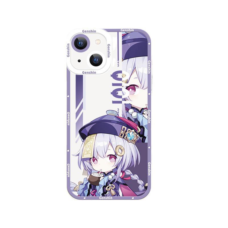 Genshin Impact iPhone 17 Case - Cartoon Venti & Klee Design for Apple 16/15