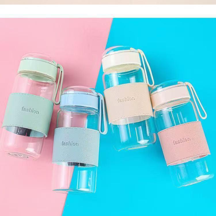 

Influencer Style Portable Glass Flower Tea Cup with Sleeve 301-400ml Standard Glass вишневый розовый