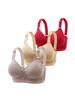 3 Pezzi Elegante Reggiseno in Pizzo Floreale - Ultra-Comodo, Traspirante, Intimo Push-Up da Donna - Lingerie e Intimo Squisiti per l'Uso Quotidiano