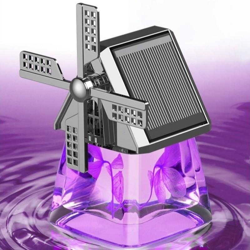 Car Dashboard Air Freshener Car Air Perfume Solar Aromatherapy Diffuser Windmill Design Interior Decoration
