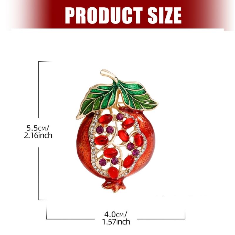 Fashionable Fruit Inspired Brooch Perfect Gift Choice Harvest Symbolism Jewelry Piece Stylish Corsage Pin