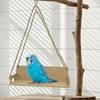 Creative Interactive Bird Toy Funny Parrot Hanging Bed Bench-Style Bird Swing  Pet Entertainment