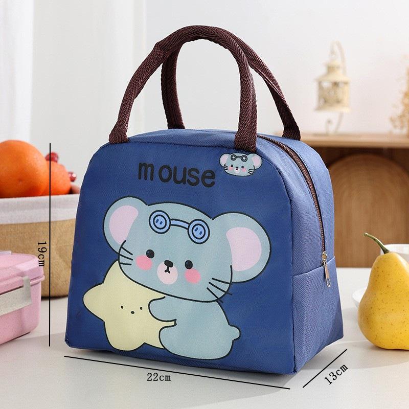 Cute Insulated Bento Bag: Cartoon Lunch Box for Kids and Office