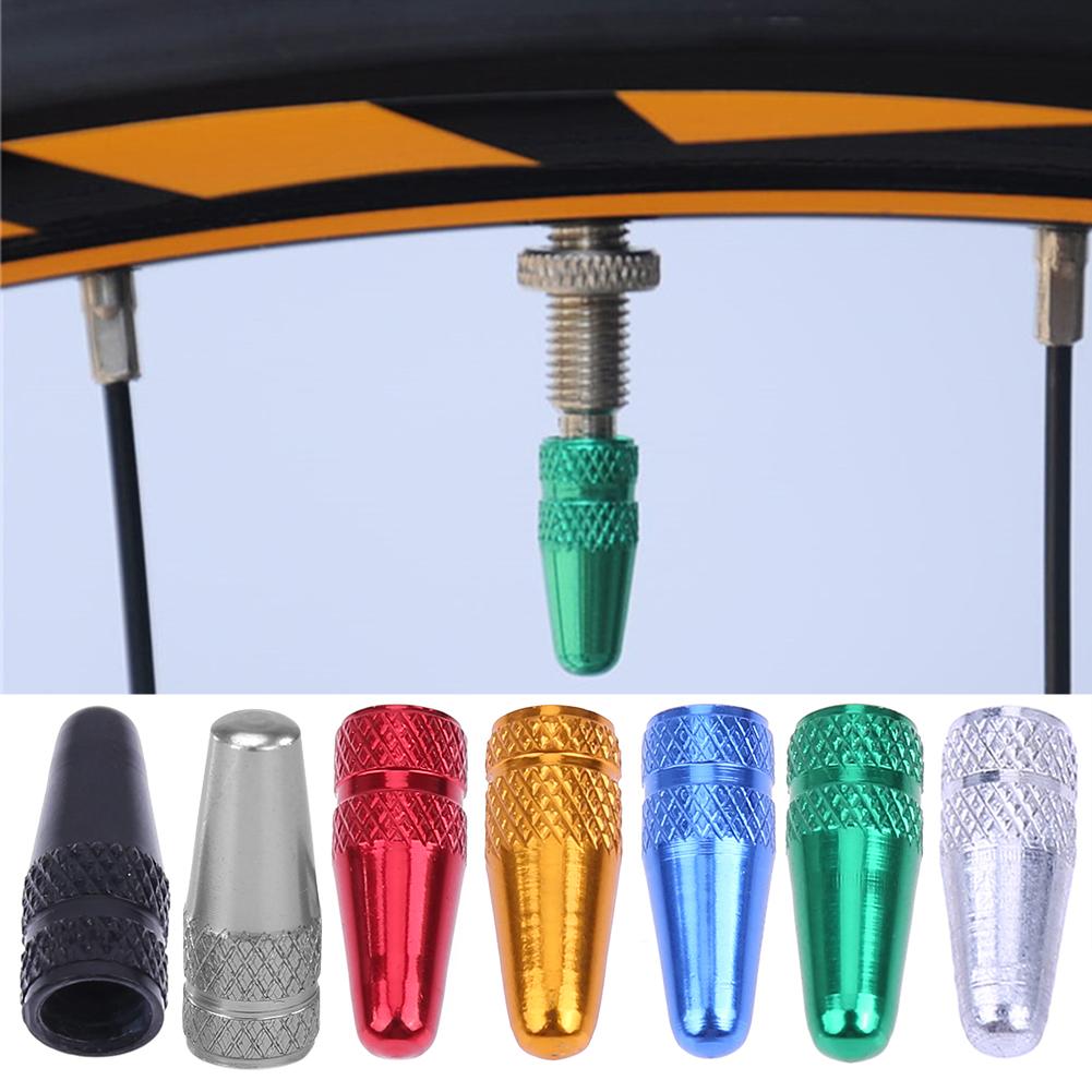 5/10PCS Bicycle Tire Valve Cap Aluminum High Pressure Caps for Presta Valves Rainbow Color Bike Tyre Hat MTB Bike Accessories