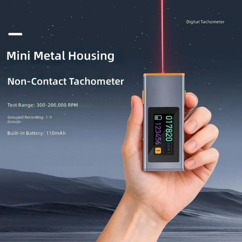 300-200000RPM Lasers RPM Meter With Lens For Precise Speed Detections In Automotive And Manufacturing Industry