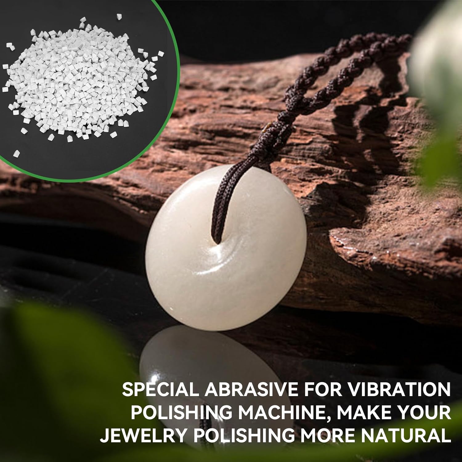 Rock Tumbling Ceramic Filler, Rock Tumbler Grit, Tumbling Ceramic Filler Media, Ceramic Triangle Abrasive for use in Vibrating Tumbler or Rotating