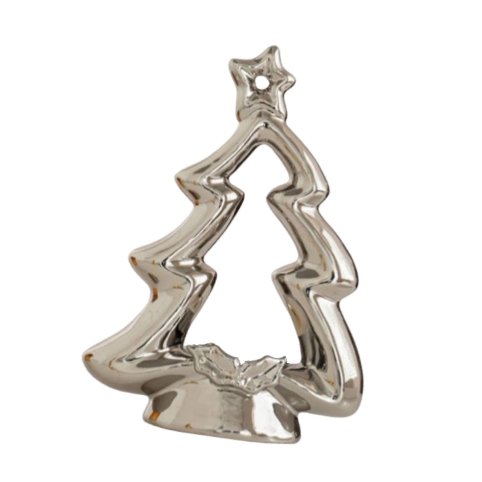 Christmas Tree Tealight Candle Holder Ceramic Candlestick Candleholder Candle Stand for Living Room