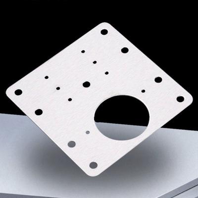 2Pcs Hinge Repair Plate High Strength Rustproof Stainless Steel Tear Resistant Cabinet Hinge Plate for Wardrobes