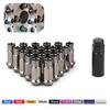 Steel Extended Open Racing Car Wheel Rims Lug Nuts Extended Tuner Nuts 20pcs/set Automobiles Wear Parts Nuts Bolts