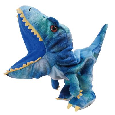 RERACO Hand Puppets, Animal Puppets, Shark, Pig, Dinosaur, Duck, Plush Pig, Moving Mouth Puppets, Puppet Muppets, Puppet Show Animal (Dinosaur)