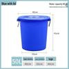 ZISIZ Thickened Plastic Round Bucket with Lid