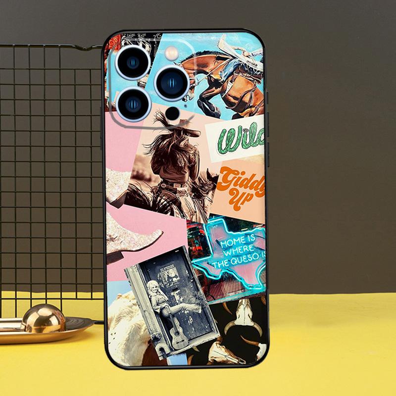 Western Cowgirl Cowboy Boho Aesthetic Phone Case For iPhone 16 15 14 13 12 11 Pro Max X XR XS Max 7 8 Plus 12 13 Mini Back Cover