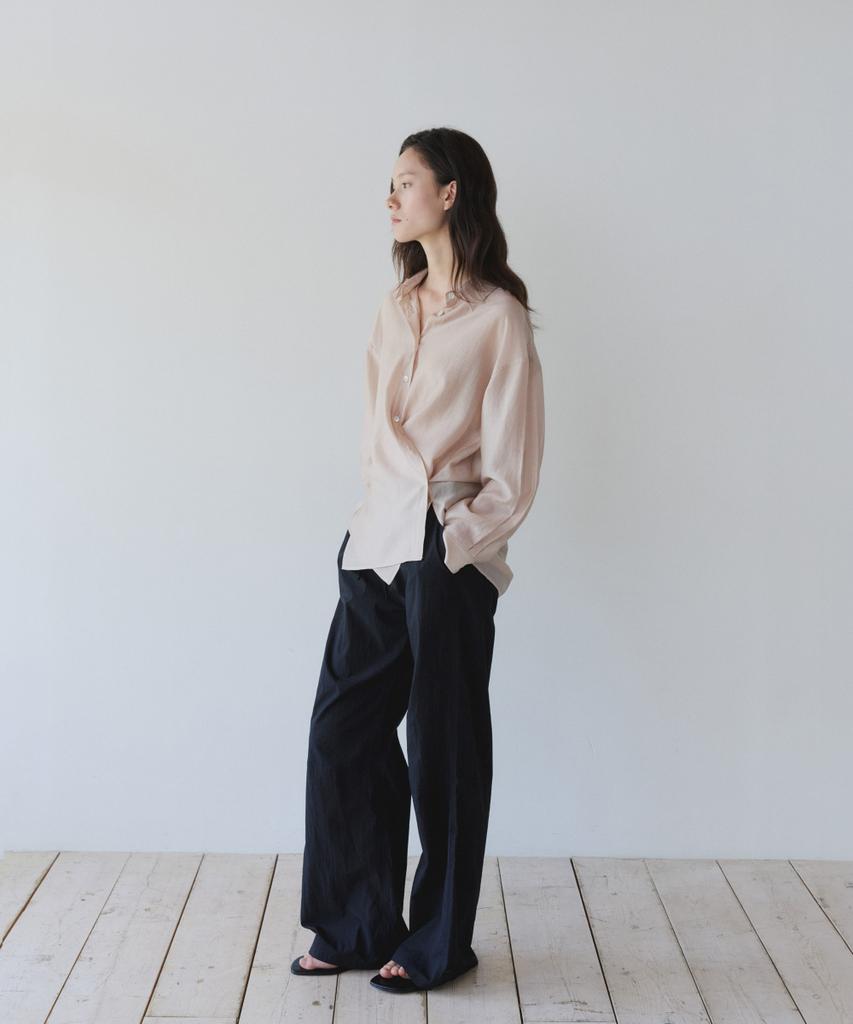 Ieoning Easy String Cotton Pants, Black