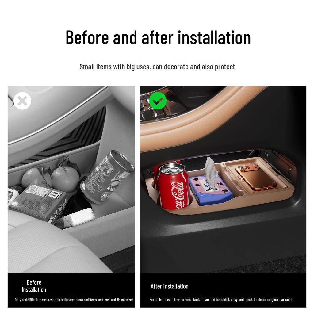 Geely Galaxy A7 Lower Console Armrest Storage Box - Car Interior Accessory