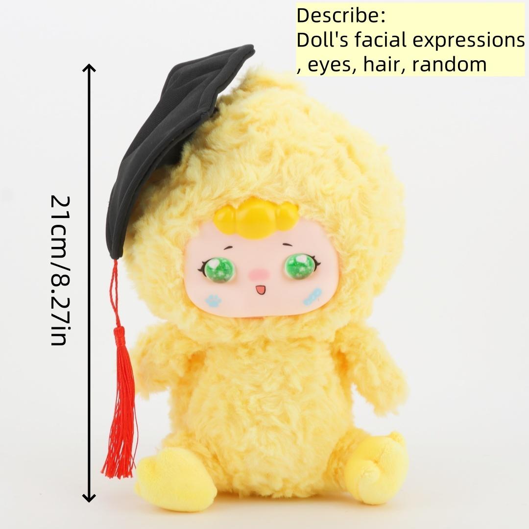 

21cm Cute Graduation Duck Plush Toy Soft Stuffed Animal Wearing Cap Adorable Vinyl Plush Gift Graduation Party Gifts Hang Bag 21cm жёлтый