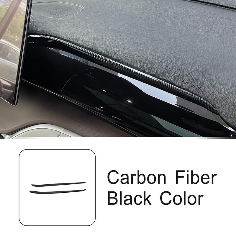 Car Styling Center Console Trim Strips For BYD Song Pro  Carbon Fiber Color Interior Accessories 2 pieces