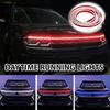 Scan Starting LED Car Hood Light Daytime Running Light Universal Flexible Dynamic Car DRL 12V Ambient Decorative Light Strip