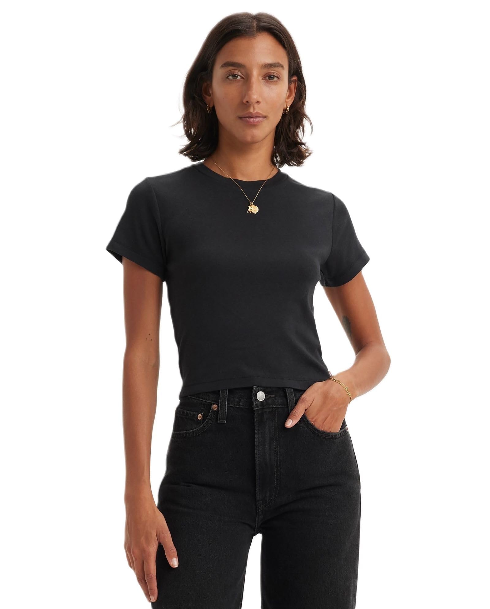 Levi s ESSENTIAL SPORTY TEE Short Sleeve Women s A7419-0001 US S