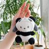 Cute Panda Plush Keychain Doll Cartoon Stuffed Animal Pendant Bag Charm Accessory