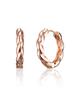 Ellejewelry 14K Gf Twisted Round One-Touch Earrings Elgpee557
