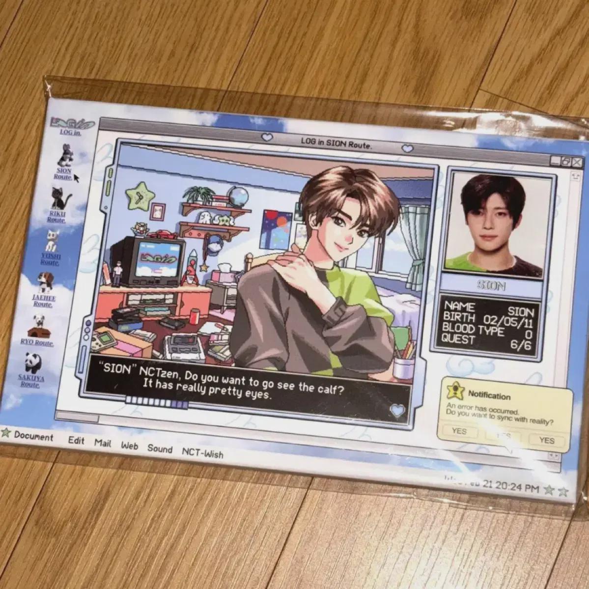 

Запечатанный Ncitywish Логин Фотосет Фотокарточка Стикер Сион Nct