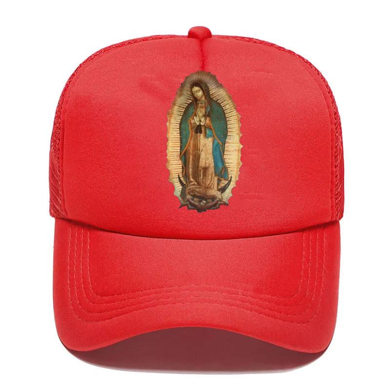 Our Lady Of Guadalupe Virgin Mary Baseball Cap For Women Men Unisex Summer Parent-Child Hats Mesh Visor Outdoor Sun Hats