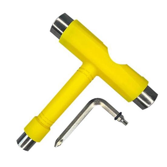 Skateboard Wrench Tool Multifunctional T-Type L-Type Hex Screwdriver Heavy Duty Portable Kids Skate Tools Skateboard Longboard Accessories