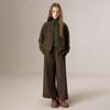 ELLE KIDS Girls' Forest Style Retro Knit Cardigan with Butterfly Jacquard