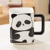Creative Personalized Ceramic Mug Cute Panda Coffee Cup Office Living Room Home Student Breakfast Cow Cup Cup