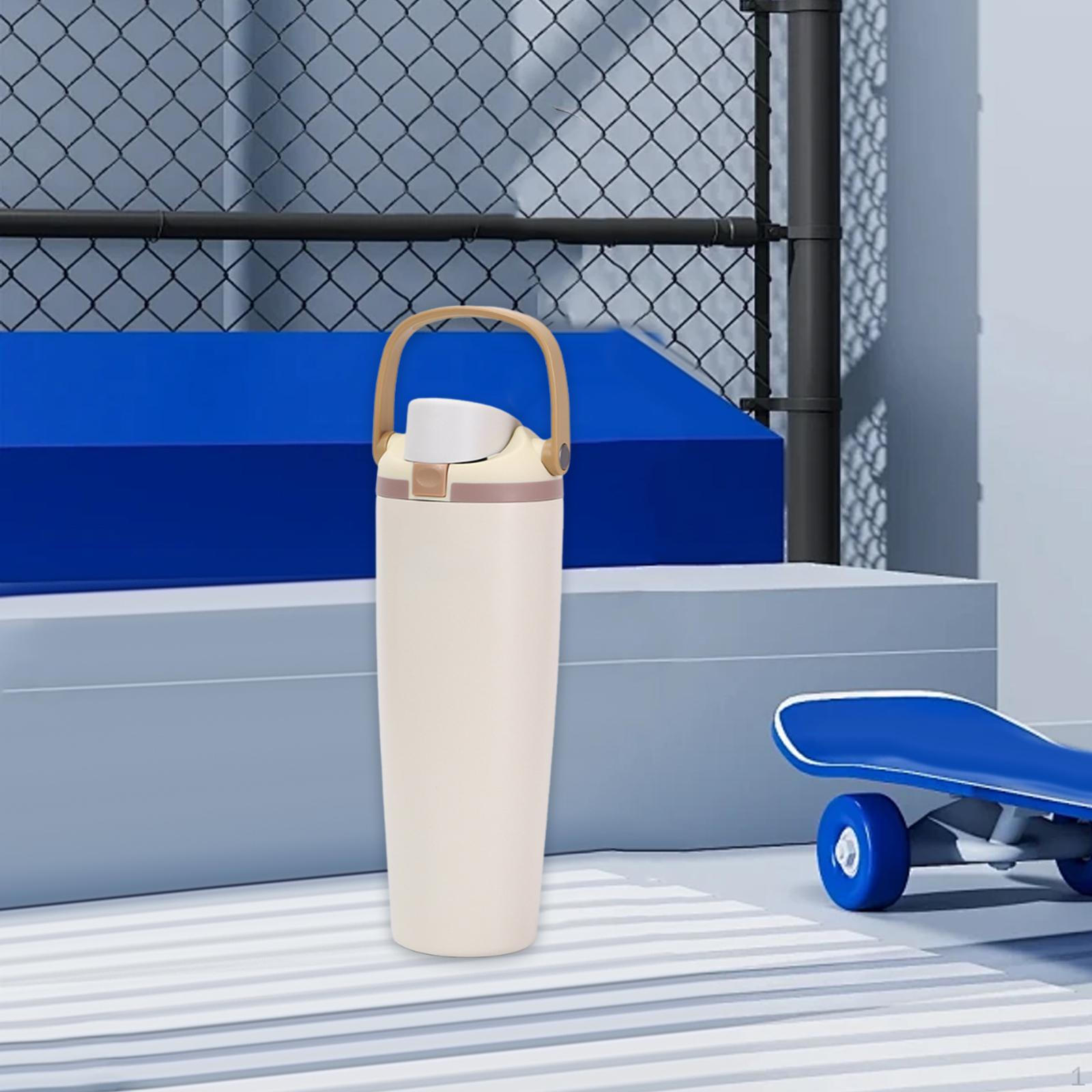 

Изолированная бутылка для воды Легкая Портативная Герметичная Дорожная кружка Спорт для Кемпинга Beige