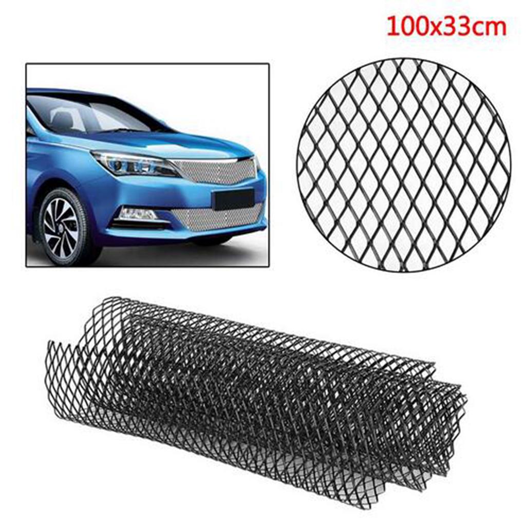 ALUMINUM UNIVERSAL SPORT MESH GRILL GRILLE CAR STOCK OE STYLE 100 x 33cm