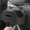 1Pcs Auto Interior Storage Car Tissue Box Holder with 2 Cup Holders Headrest Hooks  Car Accessories