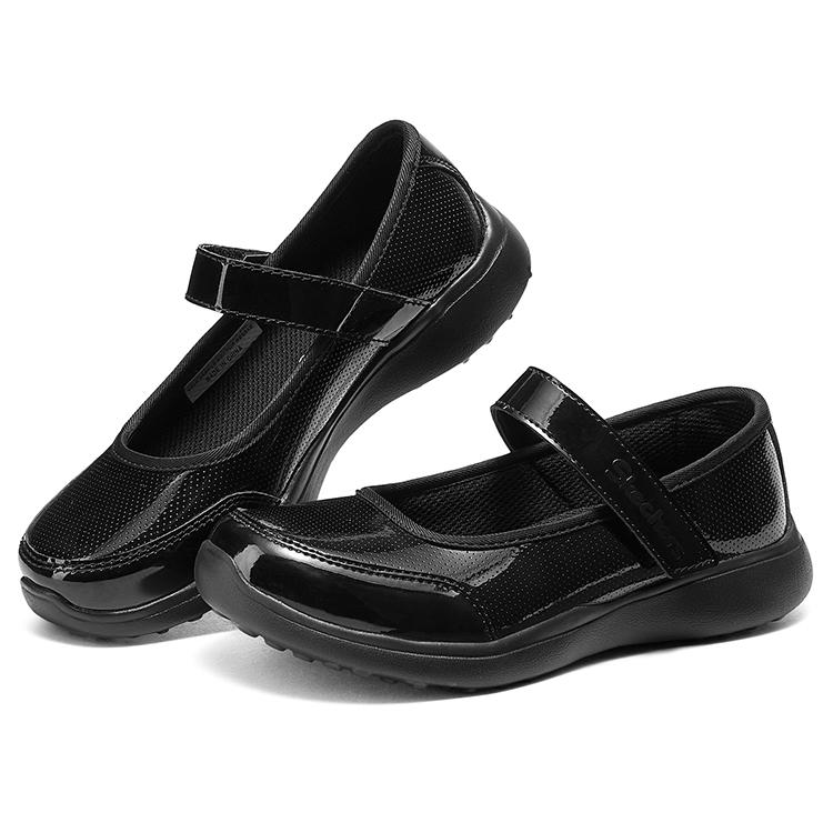 Skechers Παιδικά Microstrides Παλιάς Σχολής Άνετα Αντιολισθητικά Ανθεκτικά Χαμηλά Παιδικά Δερμάτινα Παπούτσια Παιδικά Παπούτσια Μαύρο 302637L-BBK