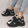 [Colorblock Mesh Women's Sneakers] Women's Colorblock Mesh Sneakers, Lace Up Soft Sole Platform Casual Heightening Shoes, Low-top Breathable