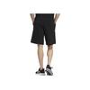 adidas Solid Color Mid-Rise Loose Breathable Training Casual Shorts Men Shorts Black HE7442