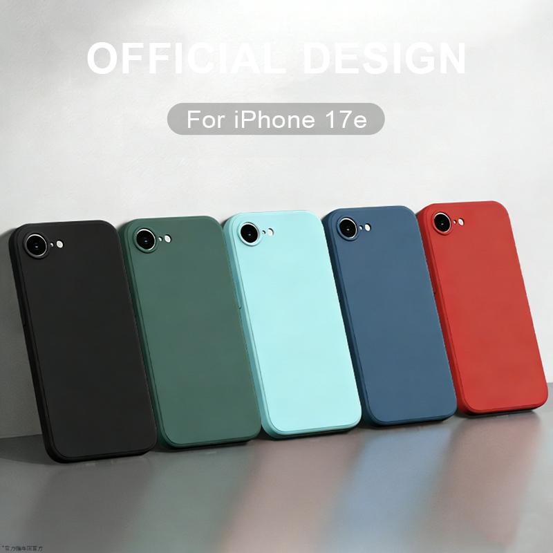Für iPhone 17 E Hülle Flüssigsilikon Hülle Für iPhone 17 E Hülle TPU Schlichte Gummi Schutzhülle Für iPhone 17e 16e Hülle