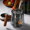 Shangqi Deer Design Glass Tea Infuser Mug