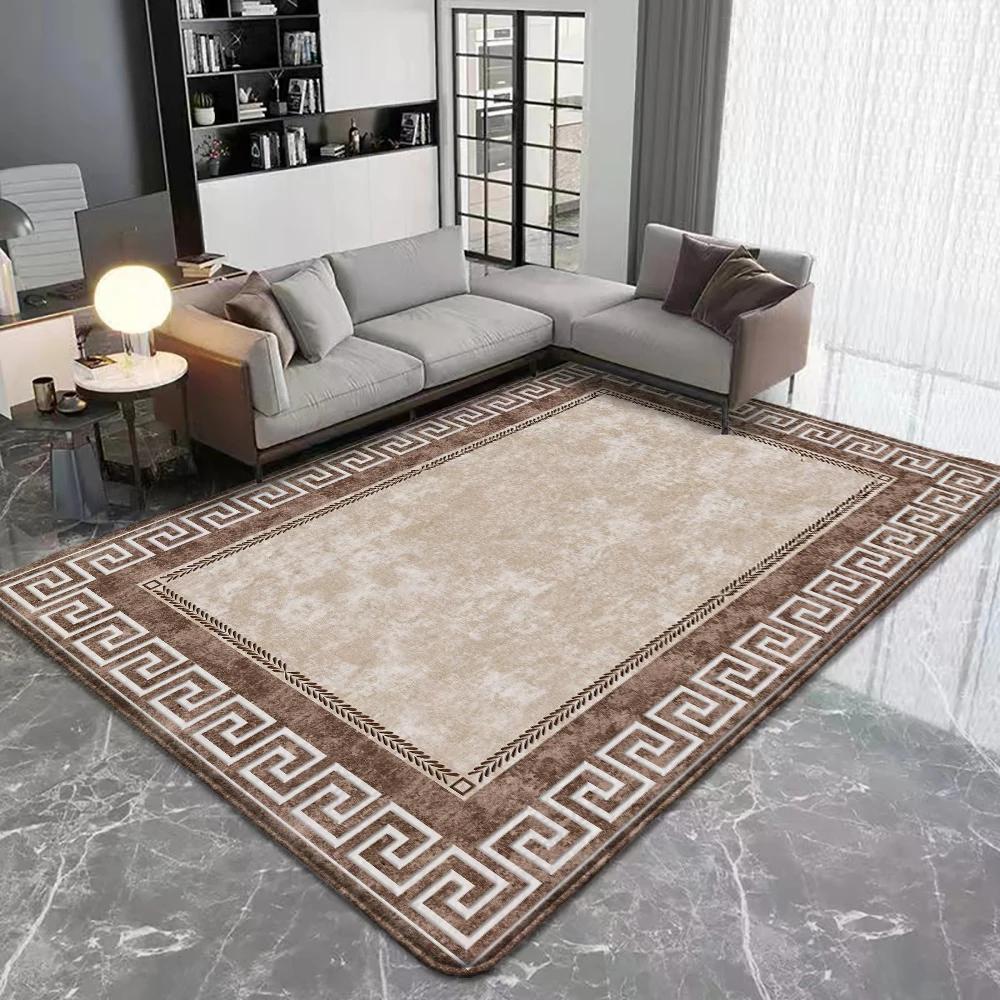 Moderner Bereichsteppich Rutschfeste Flanellteppiche für Heimdekor Wohnzimmer Schlafzimmer Küchendekor Maschinenwaschbare Fußmatte