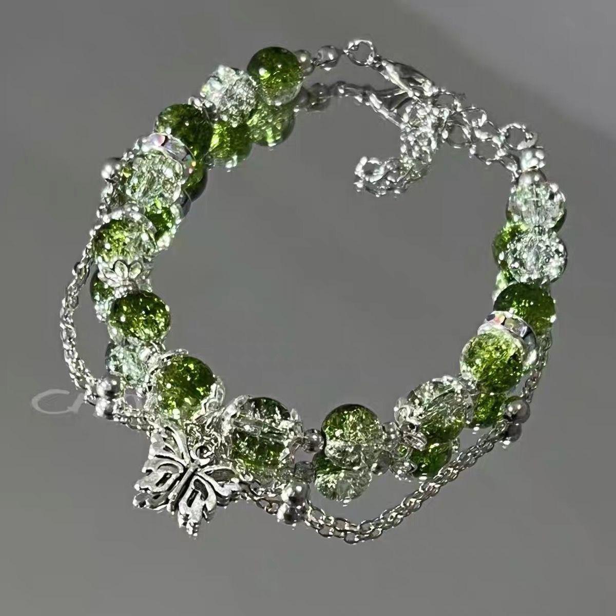 

Женский темно-синий градиентный браслет с бусинами: Дизайн высокой ценности и универсальный подарок