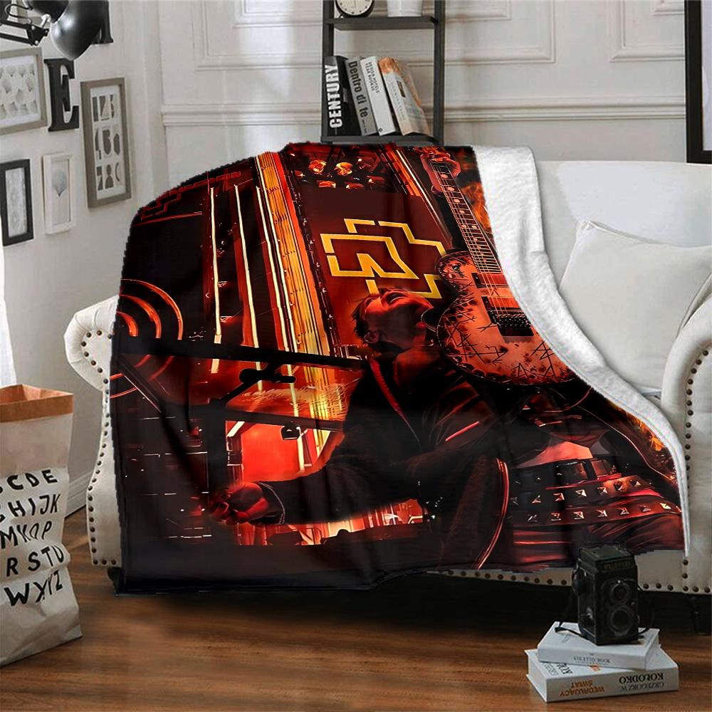 1pz Rammstein Culinary Chaos Coperta in Flanella per Morbidissimo Carino Comfort Coperta per Viaggio Biancheria da Letto Divano Divano Coperta Y7301
