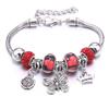 Adjustable Crystal Butterfly Beaded Bracelet - European & American Style Jewelry for Women